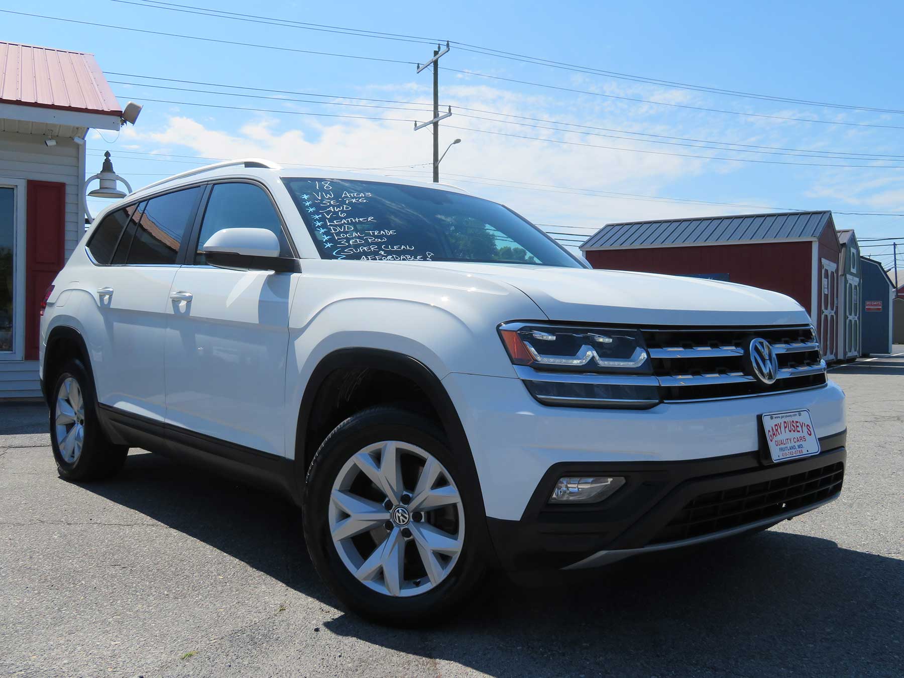 2018 VW Atlas "SE" AWD/Leather/DVD/V6/3rd Row